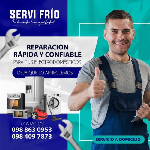 Técnico reparando electrodoméstico